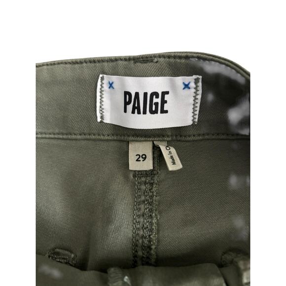 PAIGE CARLY CARGO WITH POCKETS PANTS WIDE LEG NWT SIZE 29 VTG IVY GREEN - Picture 8 of 11